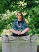 me in cemetery 1992 fall.jpg (76930 bytes)