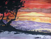 watercolor black tree vibrant sunset.jpg (141025 bytes)
